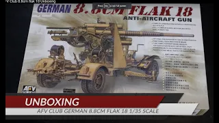 AFV Club 1/35 8.8cm flak 18 Unboxing