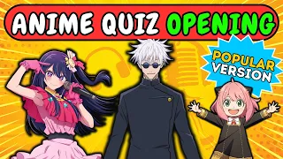 POPULAR Anime OPENING Quiz 🔥 50% success rate proves you are OTAKU