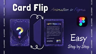 Card Flip Animation in Figma | NFT Token | UI design animation 💜👌