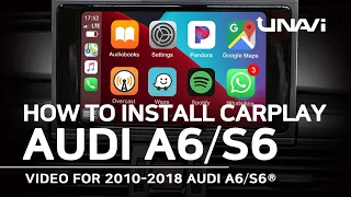 How to install Carplay For AUDI A6 & S6 2010-2018 | MODULE UPDATE RETROFIT