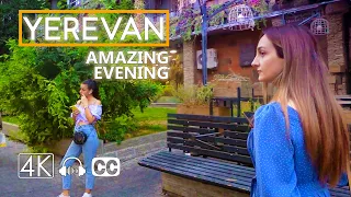 YEREVAN Walking Tour, AMAZING EVENINGS, Sep 9, 2022, 4K 60 fps, With Subtitle