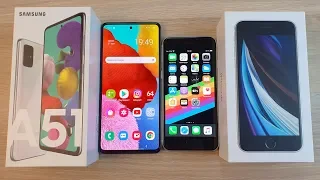 SAMSUNG GALAXY A51 VS IPHONE SE 2 - БИТВА БРЕНДОВ! КТО ЛУЧШЕ ЗА СВОИ ДЕНЬГИ?