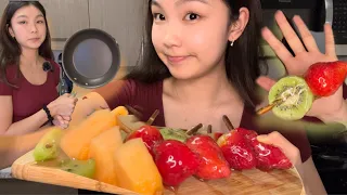 TANGHULU ТУРШИВ🍓🥝 (Trying to make Tanghulu)