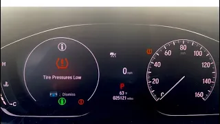 How to reset tires pressure light on a Honda Accord 2021