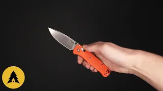 Складной нож Benchmade Bugout сталь CPM S30V, рукоять Orange Nylon