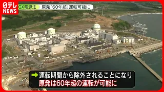 【GX脱炭素電源法】原発  60年超えた運転可能に  国会で成立