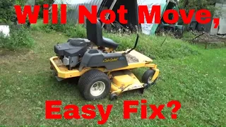 Cub Cadet RZT50 Stopped Moving, is it an Easy Fix or is it Done?