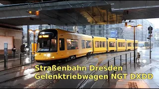 Straßenbahn Dresden - Neuer Gelenktriebwagen NGT DXDD