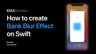 Знакомство с BlurEffect. Жизненный цикл приложения. Создание эффекта банковского размытия.