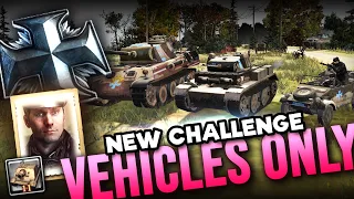 VEHICLE ONLY CHALLENGE!? [4v4] [OKW] [Lienne Forest] — Full Match of Company of Heroes 2