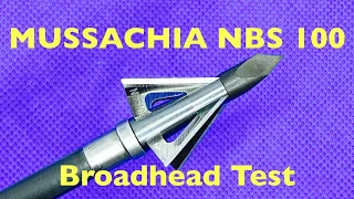 MUSSACHIA NBS 100 Broadhead Test