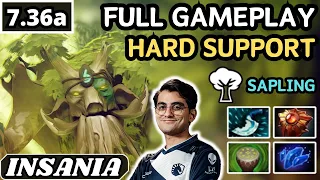 7.36a - Insania TREANT PROTECTOR Hard Support Gameplay - Dota 2 Full Match Gameplay