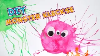 BASTELN MIT KINDERN | Verrückte Monster Kleckse | Crazy Monster Stains | Jolly DIY