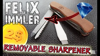 Pimp your Swiss Army Knife with a Sapphire Tool File /How to integrate a Sharpener in the Knife body