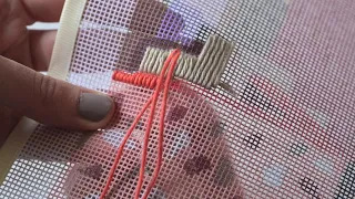 Needlepoint Stitch: Longstitch / Satin stitch