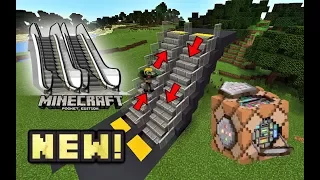 ✔️ How To Make a ESCALATOR in Minecraft! Command Block Tutorial (Minecraft PE, Minecraft Java)