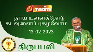 🔴 LIVE 13 February  2023 Holy Mass in Tamil 06:00 PM (Evening Mass) | Madha TV