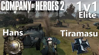 CoH2: Hans (Brits) vs Tiramasu (OKW) Elite 1v1 (Company of Heroes 2)