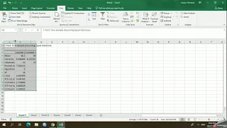 T-TEST ASSUMING EQUAL VARIANCE USING DATA ANALYSIS OF MS EXCEL