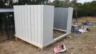 Building a metal shed/chicken coop