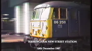 BR in the 1980s Birmingham New Street on 18th December 1987