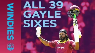 ALL 39 Gayle Sixes vs England | Windies Finest