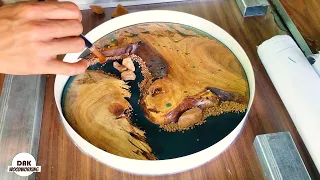 Epoxy Wood Wall Clock - Woodworking Projects - Resin Art