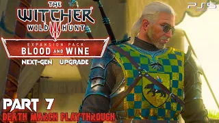 The Witcher 3:Blood and Wine DLC Warble of a Smitten Knight Pt 1 Next Gen Upgrade Death March PS5 HD