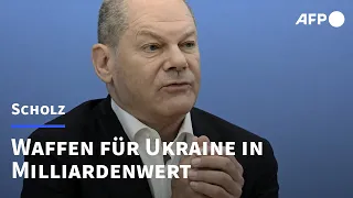 Scholz: 17 Milliarden Euro an Waffen für die Ukraine bis 2027 | AFP