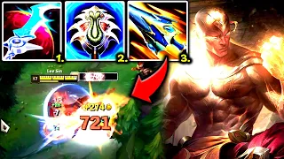 LEE SIN TOP BUT ONE COMBO = 3000+ DAMAGE! (THIS IS AWESOME) - S14 Lee Sin TOP Gameplay Guide