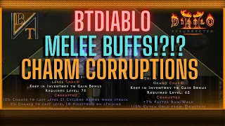 So I Buffed Melee And Added Charm Corruptions For BTDiablo | Diablo 2 Resurrected Mod