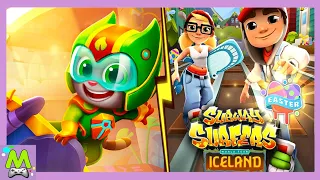 Говорящий Том Погоня Героев vs Subway Surfers.Обновления Игр.Скоростной Бег на Ховербордах