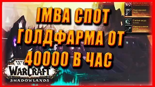 NEW GOLD FARM СПОТ! ЖЕТОН ЗА 3 ЧАСА ! ОТ 40 000 GOLD В ЧАС World of Warcraft Shadowlands 9.0.2