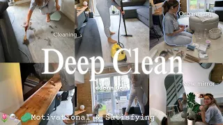 🧼🌷massive DEEP CLEANING + ORGANIZATION  clean with me 2024 | very satisfying + motivating