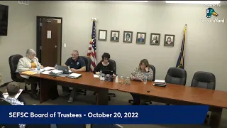 SEFSC Board Meeting - October 20, 2022