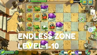 Plants vs Zombies 2 - Ancient Egypt | Endless Zone All Max Level Plants Test Level 1-10