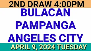 STL - BULACAN,PAMPANGA,ANGELES CITY April 9, 2024 2ND DRAW RESULT