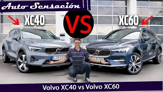 Compartativa Volvo XC40  2022 vs Volvo XC60 2022 . ¿Merece la pena pagar más por el grande?