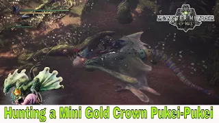 Monster Hunter: World - Mini Gold Crown Pukei-Pukei (Hunting a Pukei Pukei)