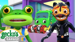 Oh no! Weasel Is Covered in Mud | Gecko's Garage | Trucks For Children | Cartoons For Kids