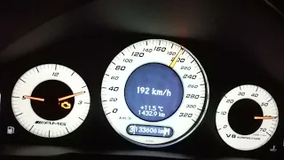 Mercedes E55 W211 ACCELERATION Autobahn 100-200 km/h