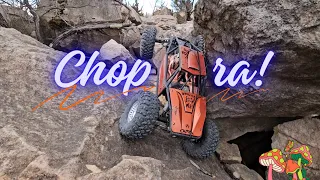 Rc Rock Junky! custom chopra with 14"wb  #axial #crawler #canyontrails #lcg #bellydragger