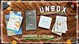 Unboxing iPhone 12 Pro Max(gold) + Airpods Pro + Accessories + Game test