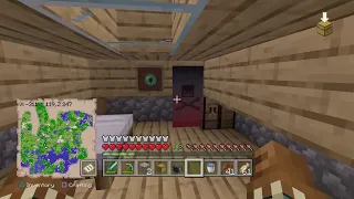 Minecraft fighting the ender dragon for first time!