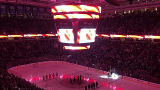 Canadian National Anthem San Jose Sharks vs Edmonton Oilers Nov 20, 2018 San Jose California