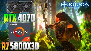 Horizon Zero Dawn : RTX 4070 + R7 5800X3D | 4K - 1440p - 1080p | Ultra + DLSS