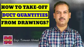 How to take off duct quantities from drawings? MEP quantity surveying in Urdu