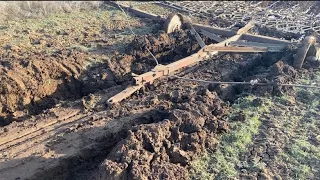 Дт 75 застрял. Переезд на новое поле 60км