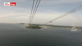 The world's longest sea-crossing giant cable car in Vietnam