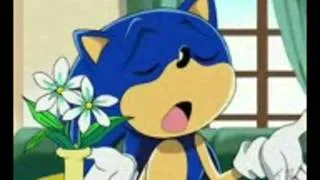 sonic cantando SOLO QUIERO DARTE UN BESO